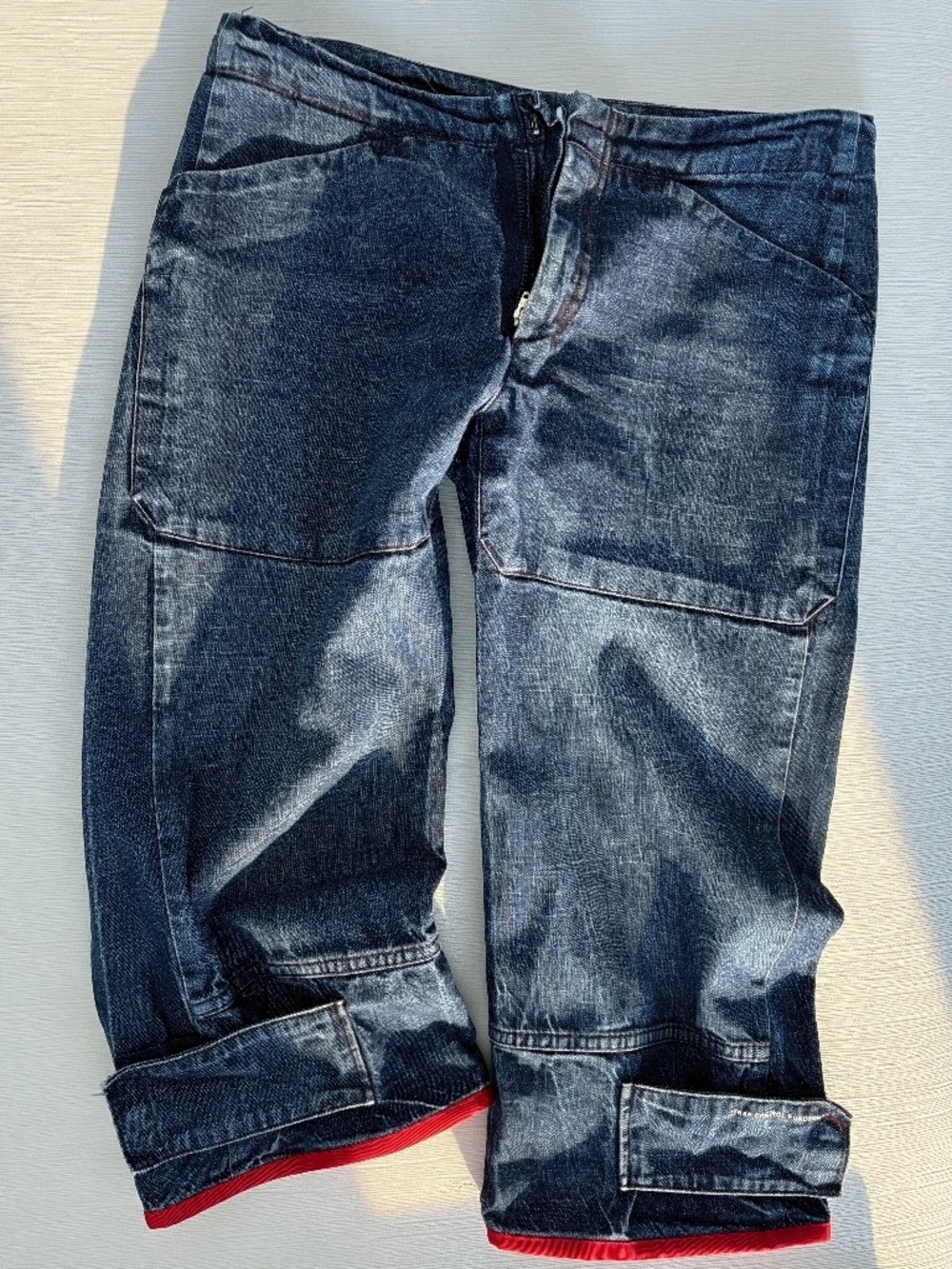 Vintage Y2K Diesel Strap Control Cropped Denim Pants Size 29